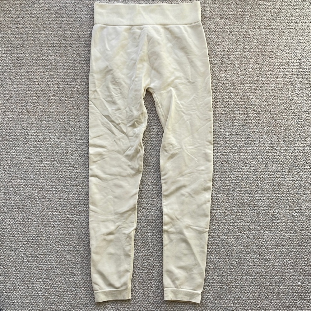 Belleyou Cream leggings. Almost NEW